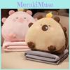 Уютная плюшевая игрушка капибара из мягкой коротковорсовой ткани для офисного сна и использования в машине
