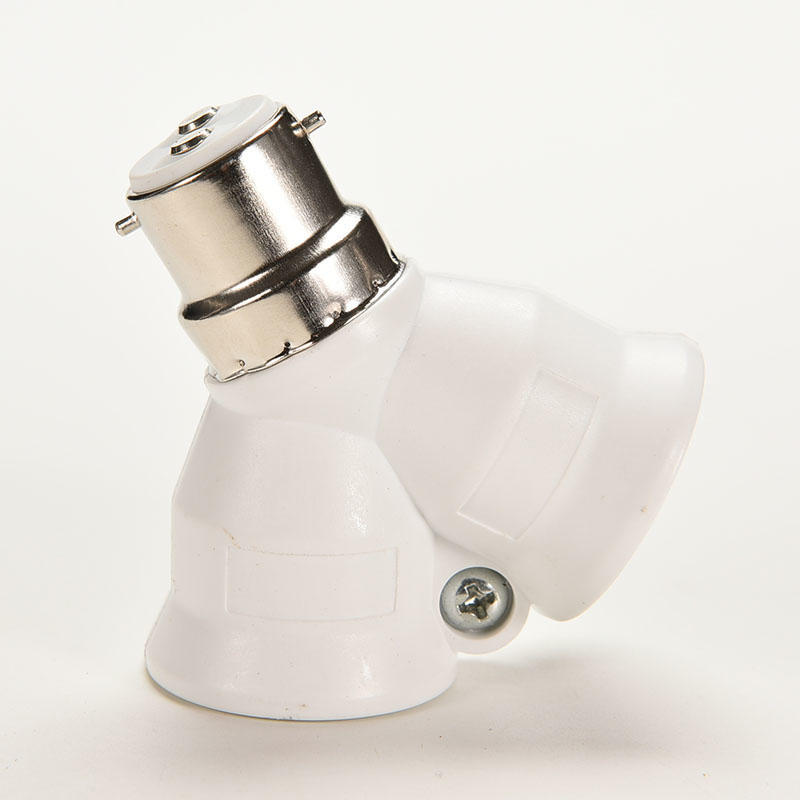 B22 в 2 X E27 байонетный патрон для лампочки адаптер-разветвитель винтовой разъем