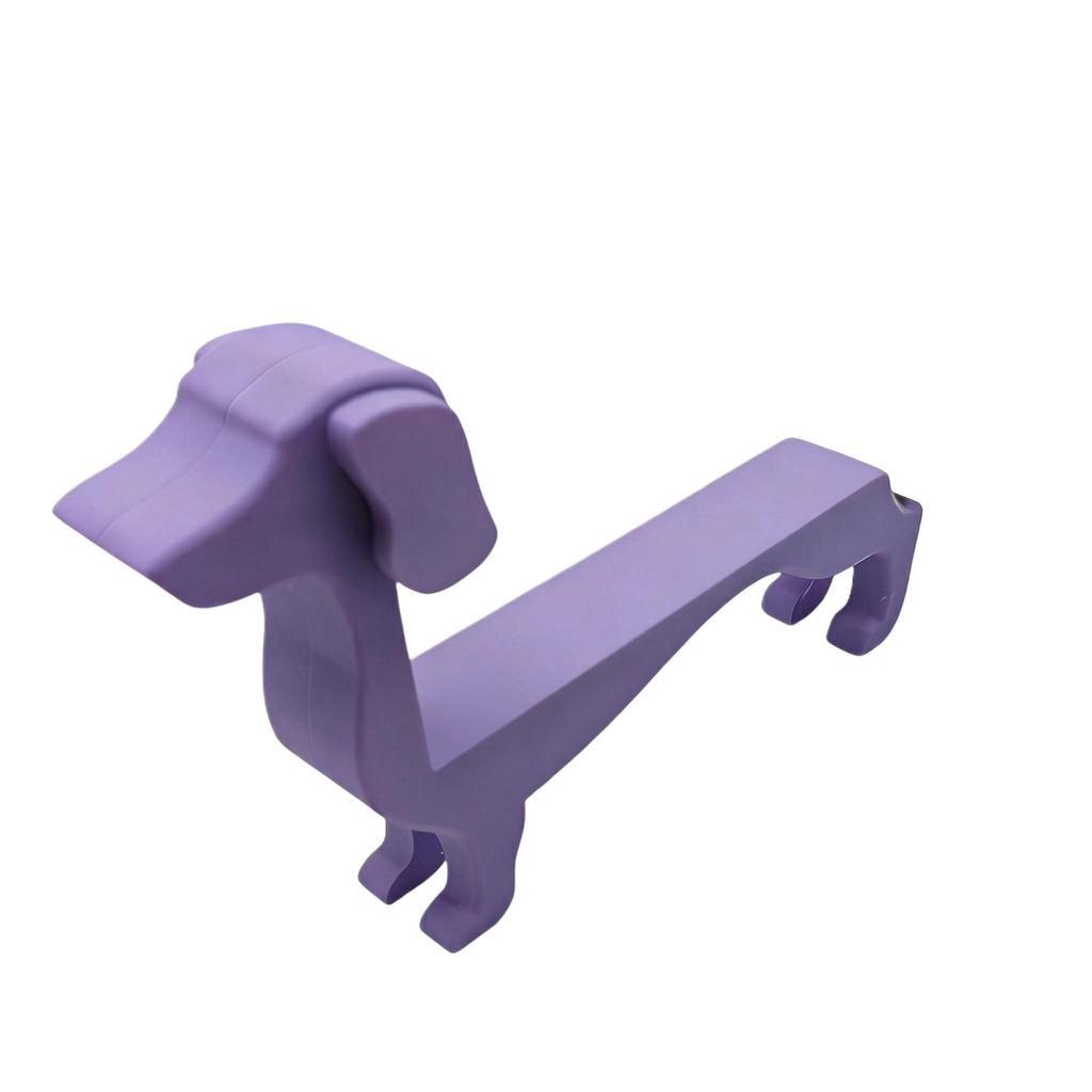 Creative Dachshund Dog Shaped Wine Bottle Holder Stand Decorative Resin Sculpture for Home Bar Kitchen Display