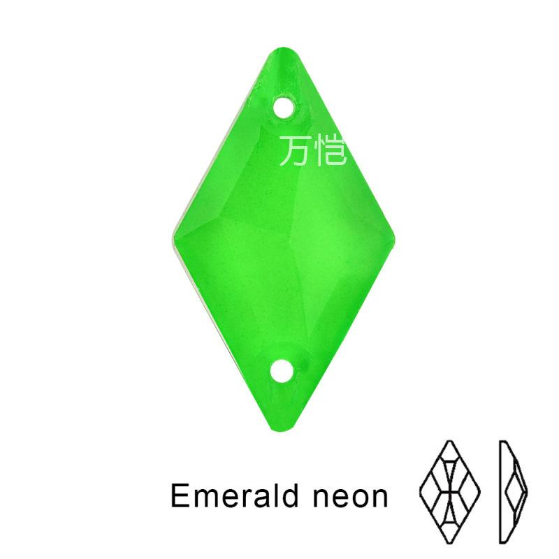 Crystal Hand-Sewn Diamond, Glass Rhinestone Diy Crystal Material, Rhombus Creative Clothing Accessories