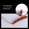 Straight Razor Manual Razor for Beard Grooming Folding Razor with Straight Edge Blade Wood Handle