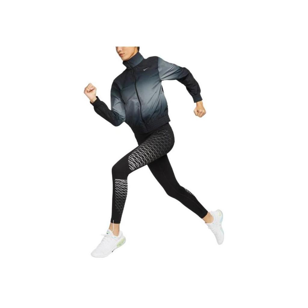 Nike Dri-FIT Swoosh Run Gradient Quick-Dry Loose Fit Running Jacket Women Jacket Black DX1040-010