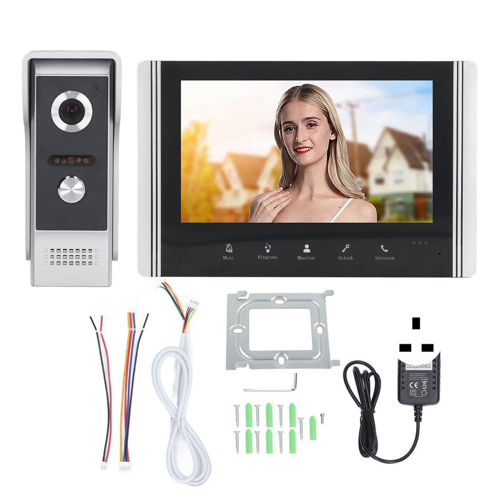 7-дюймовый WiFi видеодомофон с системой внутренней связи 1 в 1 с визуальным управлением по телефону и дистанционным управлением