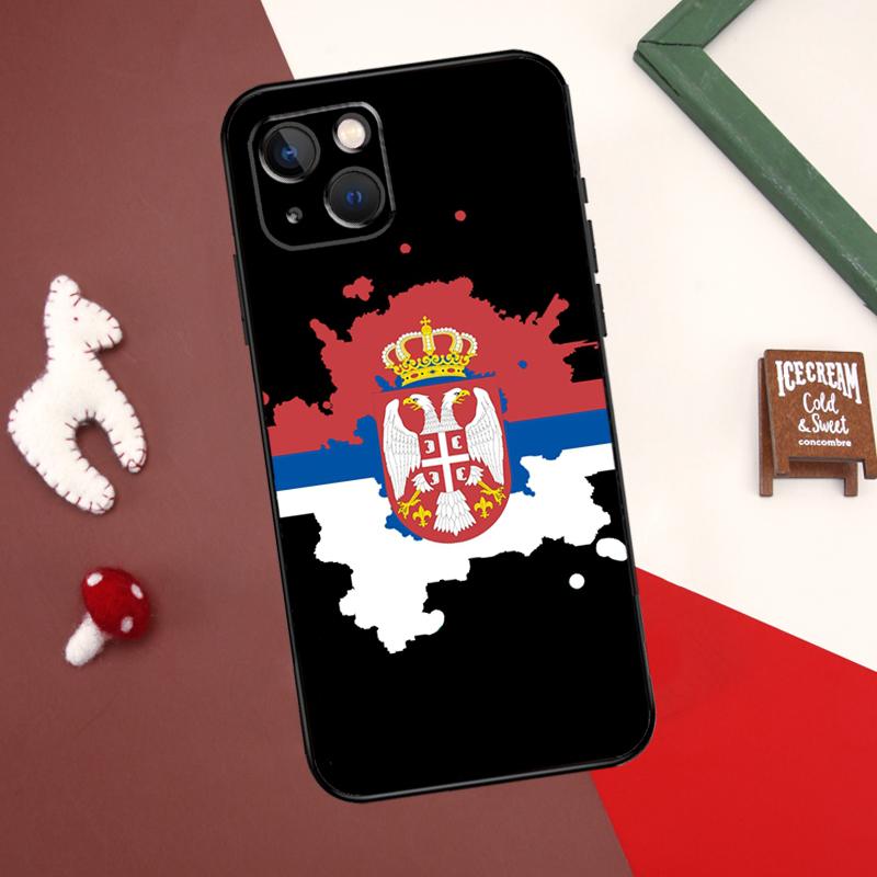 Крутой чехол с флагом Сербии для iPhone 13 12 11 14 15 Pro Max 7 8 Plus X XR XS Max 12 Mini SE 2020 2022 Cover Coque