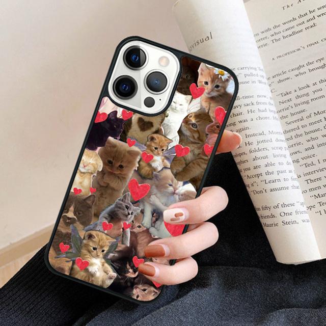 Самый очаровательный чехол для телефона с кошкой для iPhone 17 Air 16 15 14 plus 11 12 13 pro max coque Оболочка Fundas
