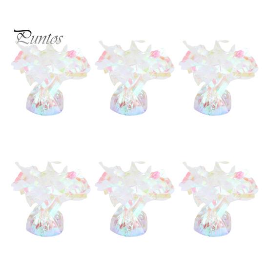 6 шт. грузила для воздушных шаров, анти-плавающие воздушные шары, гравитационные блоки, фольгированные, в бумажной упаковке, долговечные, многоразовые, изысканные, для свадебной вечеринки, выпускного вечера, фиксация воздушных шаров