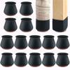 32pcs Chair Leg Floor Protectors Wear-resistant Non-slip Thickened Silicone Stool Foot Cover Mute