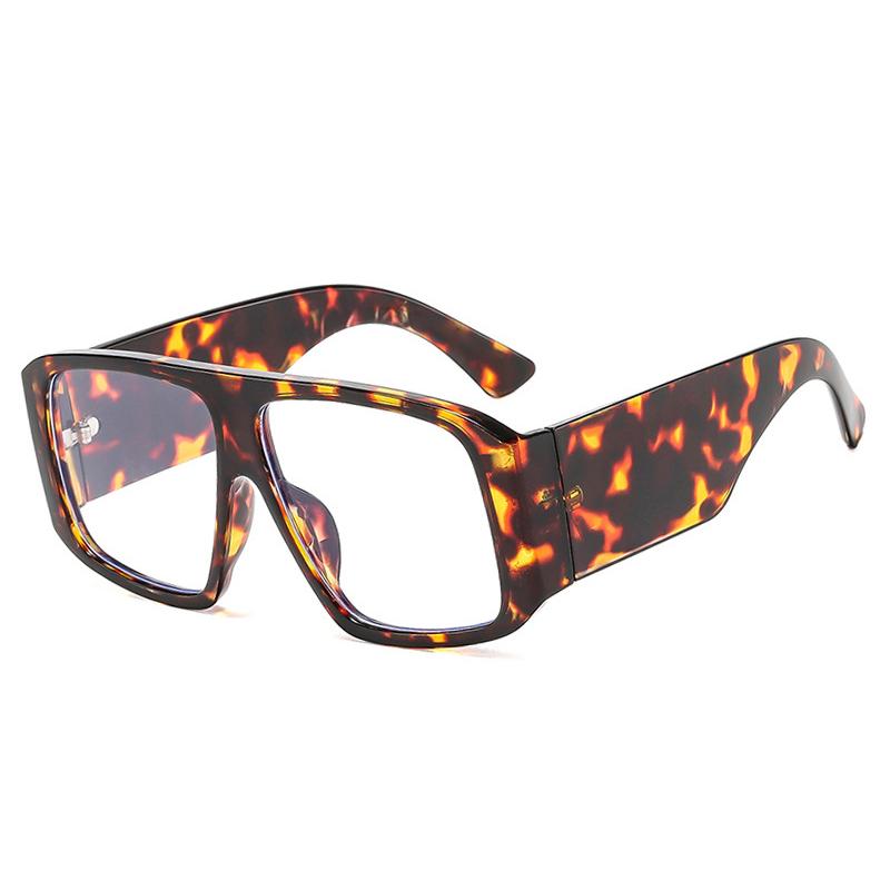 Новые модные квадратные солнцезащитные очки женские прозрачные градиентные линзы UV400 ретро мужские широкие дужки трендовые панк солнцезащитные очки