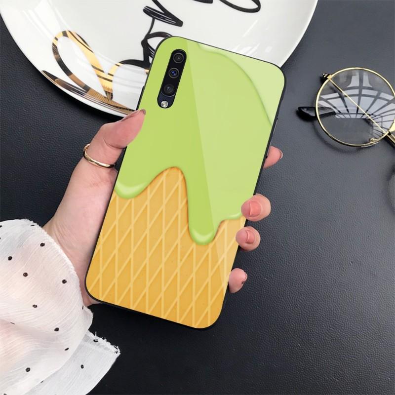 Милый чехол для телефона с шоколадным джемом для Samung A32 A51 A52 NOTE 10 20 S10 S20 S21 S22 Pro Ultra Черная ПК-стеклянная крышка для телефона