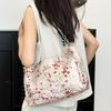 Chinese Style Embroidered Tote Bag Casual Women Handbag Fashionable Floral Shoulder Bag  Lady