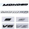 3D ABS Mondeo TITANIUM V6 S Letters Car Fender Emblem Badge Sticker Decals For Mondeo Accessories