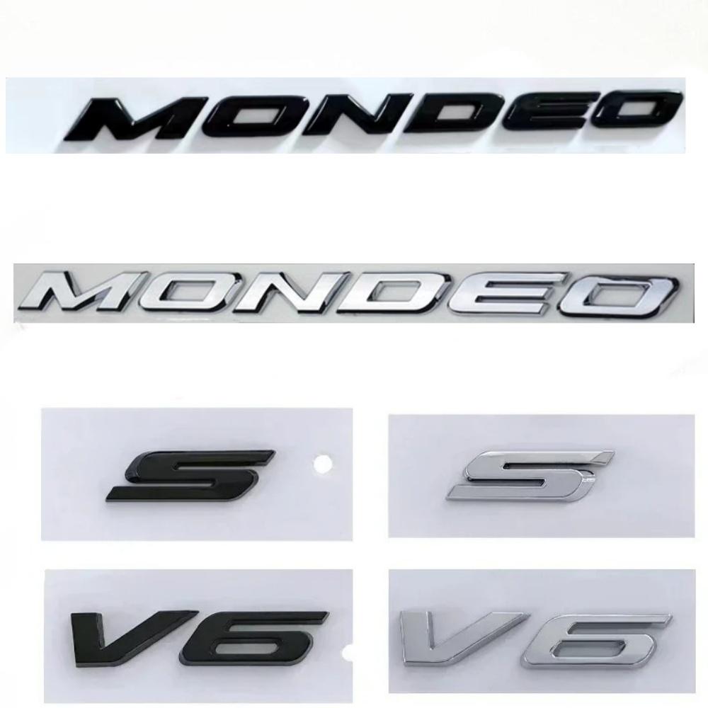 3D ABS Mondeo TITANIUM V6 S Letters Car Fender Emblem Badge Sticker Decals For Mondeo Accessories