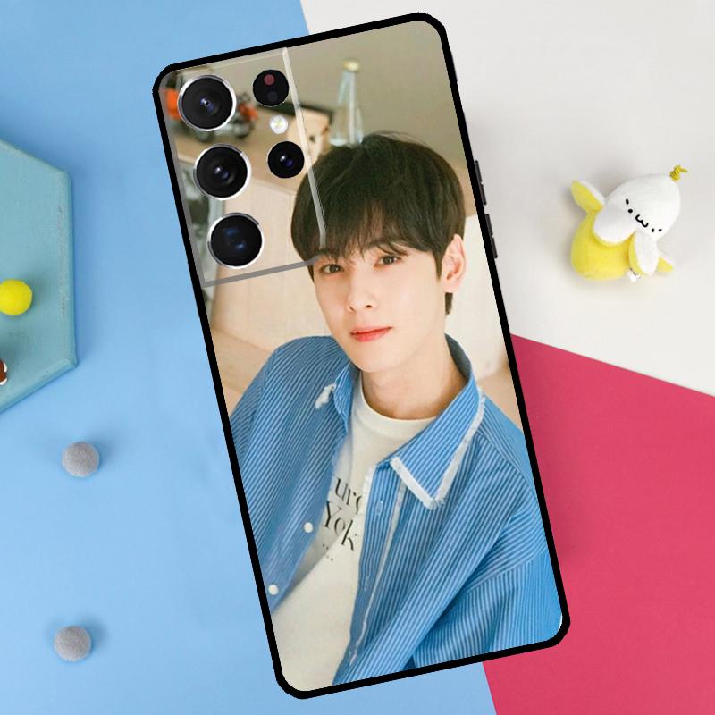 Cha Eun Woo Back Case For Samsung Galaxy S25 S24 S23 S22 S20 S26 Ultra S10 Plus S21 FE S25 FE Soft Cover