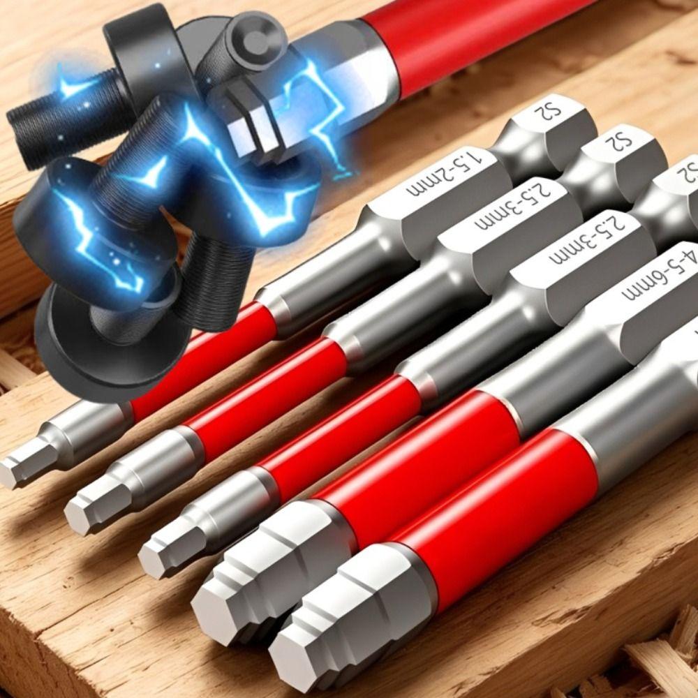6.35mm Hex Shank Electric Screwdriver Bit Alloy Steel Hex Bit Set Automotive Maintenance