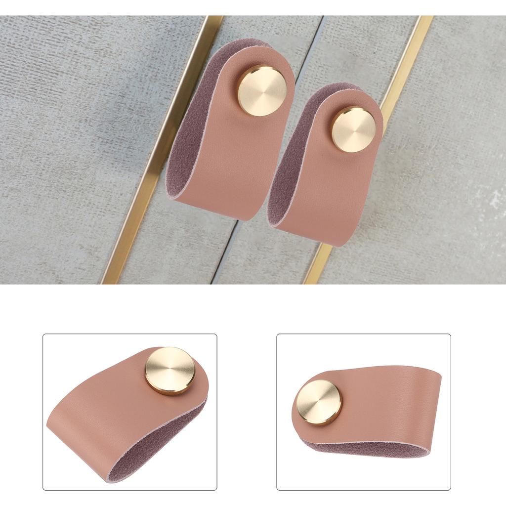 Ручка для шкафа Nordic Luxury Grain Leather Brass Ящик для шкафа Декор для двери гардероба 