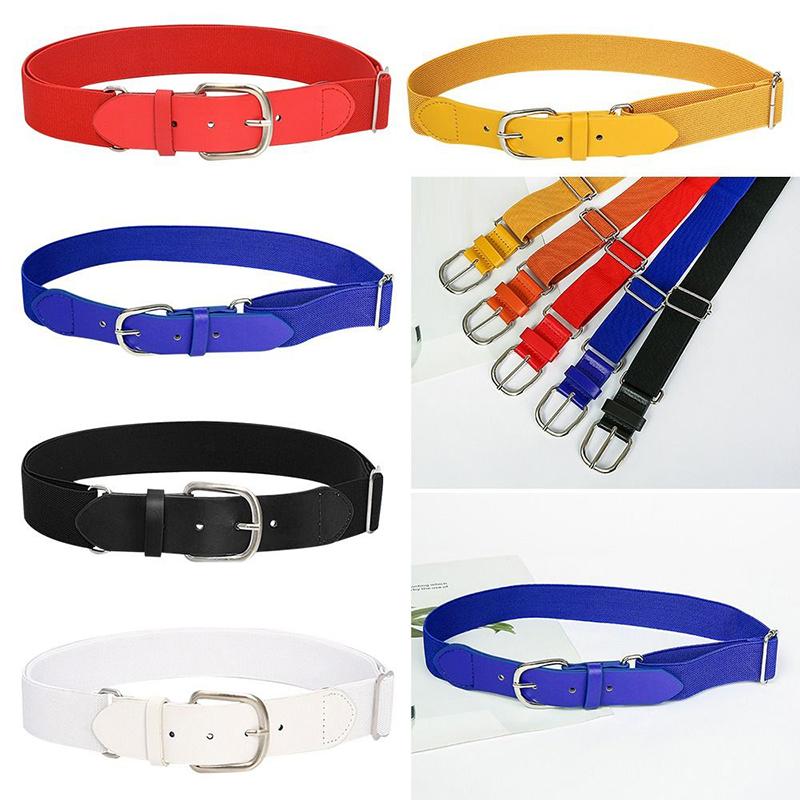 Детский бейсбольный ремень Детский софтбольный ремень Повседневный регулируемый эластичный свободный пояс для мальчиков, девочек, малышей Спортивный ремень