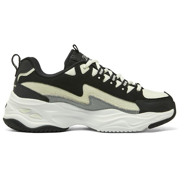 (WMNS) Женские кроссовки Skechers DLITES 1.0 'Черный Бежевый' 896282-BKNT