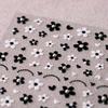 Self-Adhesive Nail Art Stickers with Flower Design