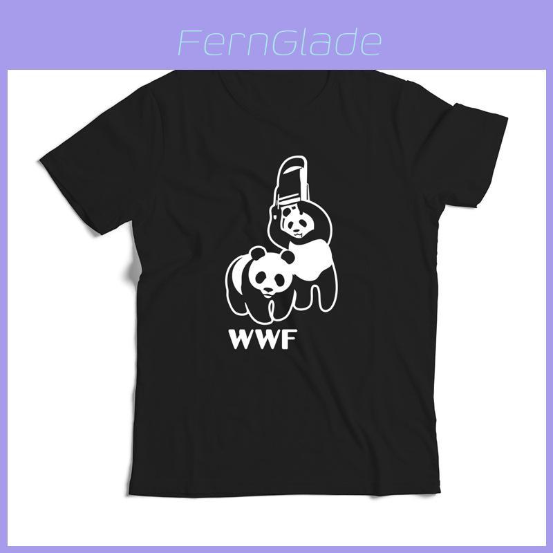 Mens Fashion New Wwf Panda Tshirt Funny Humor Crew Neck Short Sleeve Tee