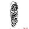 1 PC 480*170MM Large Temporary Tattoos Sleeve for Men Women Full Arm Selleve Tattoos Temporary Realistic Fake Wolf Tiger Lion Tattoo