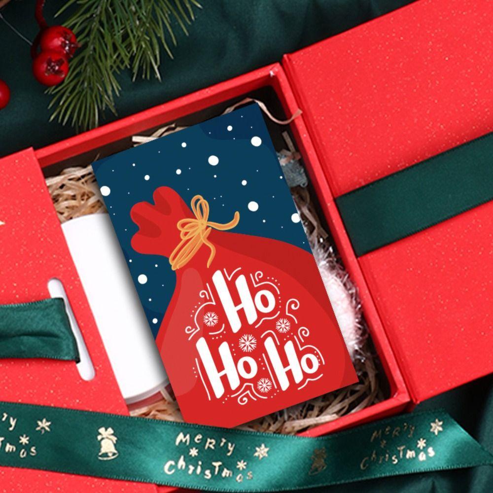 50 шт. Вкладыш Открытка для поздравлений 5,4*9 см Открытка для заметок Подарок Рождественские открытки С Рождеством