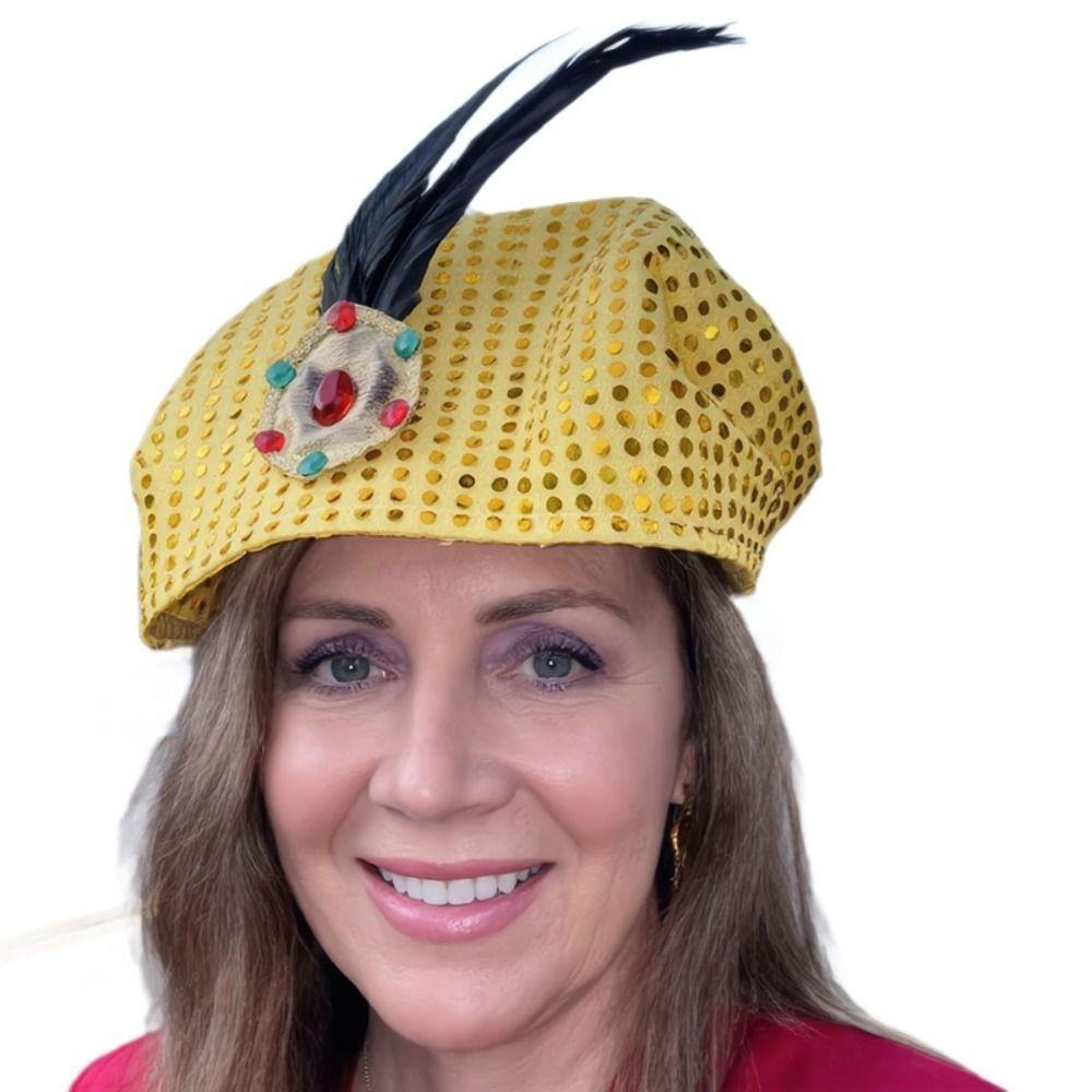 Funny Design Turban Hat Retro Style Sultan Hat Costume Headwear Carnival Masquerade