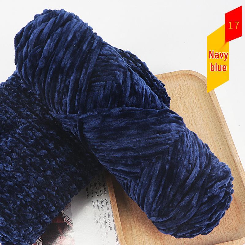 Пряжа из шенилла и золотого бархата крупной вязки, набор для шапок, шарфов, свитеров, кукол и вязания своими руками
