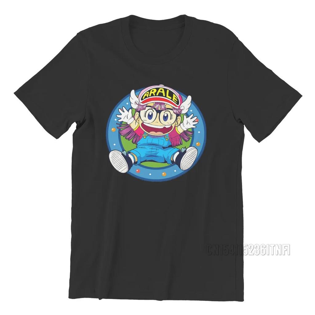 Arale Norimaki Happy Dr Slump японская черная футболка унисекса Homme футболки 100% хлопок унисекс