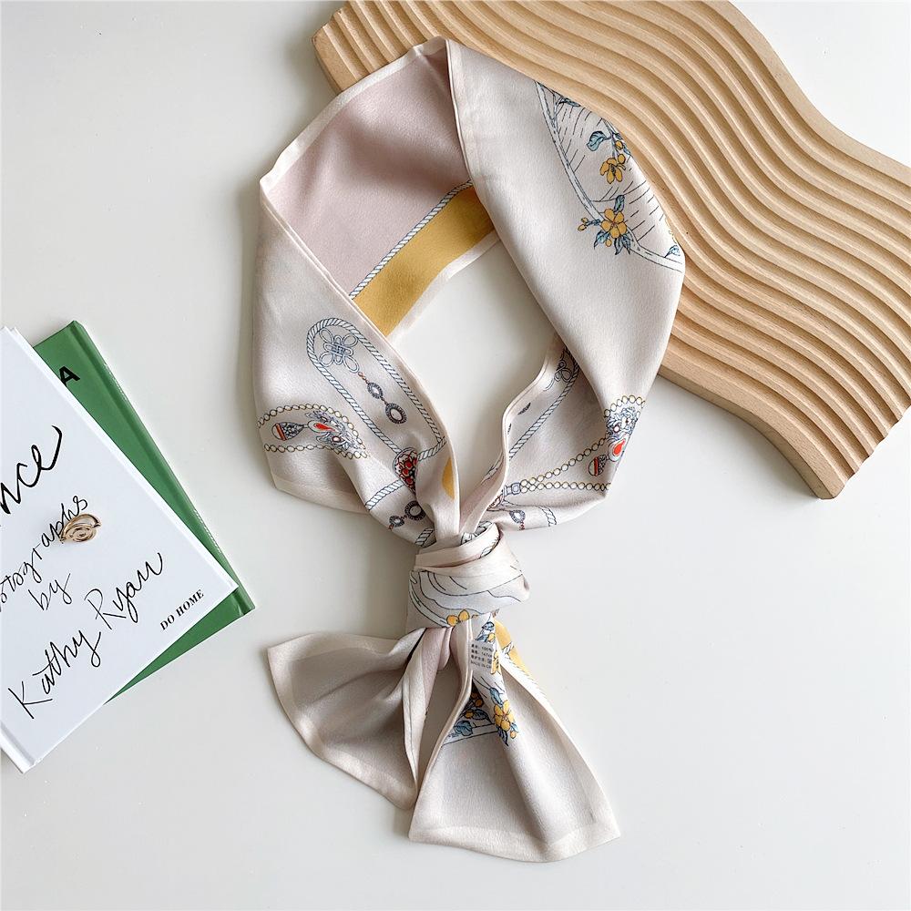 New Scarves Silk Scarves Women'S Spring And Autumn Season Long Decorative Professional Scarves Summer Thin Styles Paired With Shirts Stylish