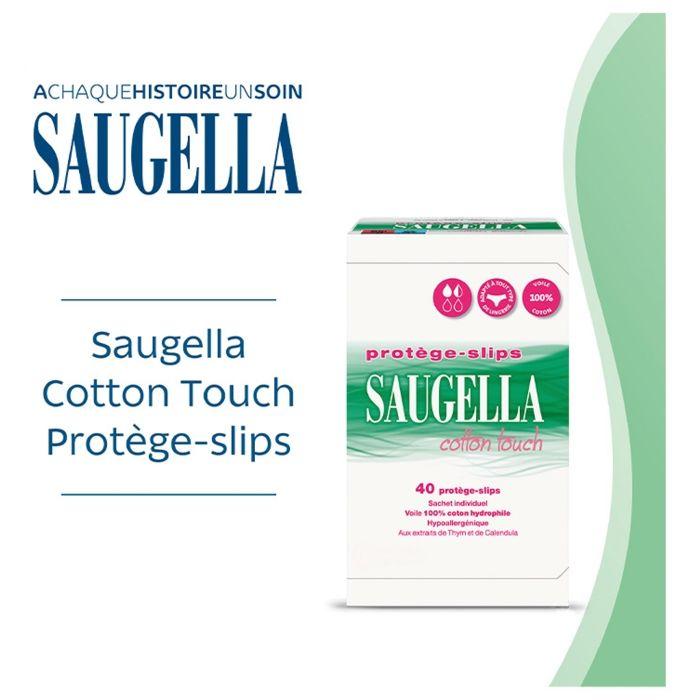 Saugella Cotton Touch 40 Protège-Slips Lot de 2 x 40 Unités