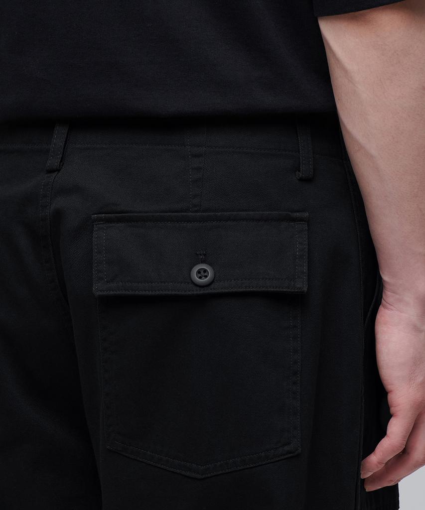 MUSINSA STANDARD Cotton Wide Fatigue Balloon Pants [Black]