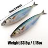 Набор силиконовых приманок 3D Barracuda - 2 шт., 15 см/33,5 г, Мягкая приманка с дизайном глаз рыбы