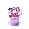 Лазерный K-POP Охотник на демонов Топпер для торта Декорация Аниме Периферия для Девочек День Рождения Украшение Торта
