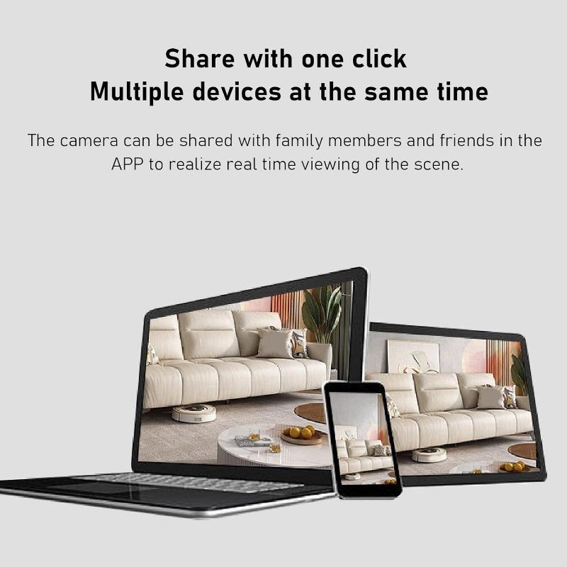 Внутренняя камера, роботизированная камера 1080P для домашней безопасности, камера для наблюдения за домашними животными и радионяней с приложением, интеллектуальная поворотная камера с функцией обнаружения движения
