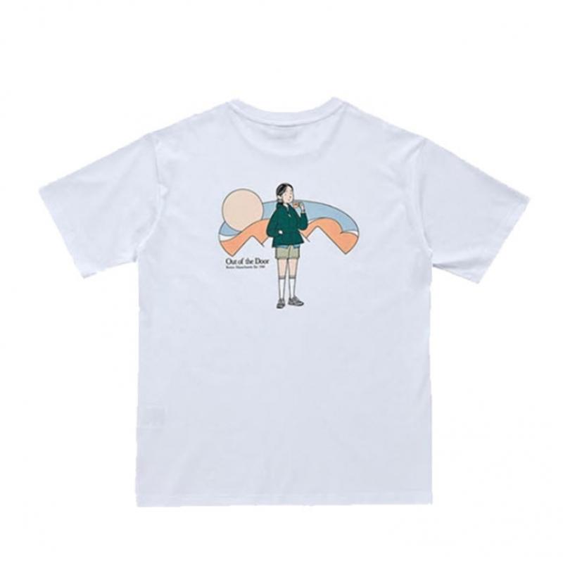 New Balance Футболка с коротким рукавом Half Club Nbnec2l323 Wh Ivy Girl Backpacking, футболка унисекс