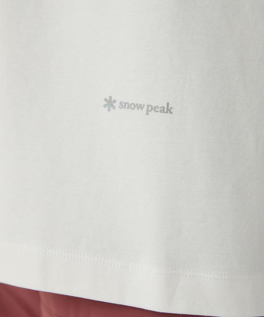 Snow Peak Мерсеризованная футболка с длинным рукавом из органического хлопка SW-25AU010, Sew, мужская/женская, XL,