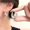 Массивные серьги-кольца с морщинистой текстурой для женщин, ювелирные изделия в стиле хип-хоп, новинка 2023 года, мода
