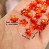 100pcs Transparent Oriental Cherry Beads Gradient Color Jewelry Making Material  DIY Accessories