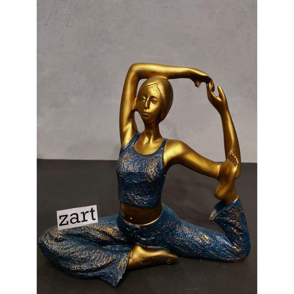 Resin Yoga Lady Home & Office Decor Fantasy Showpiece