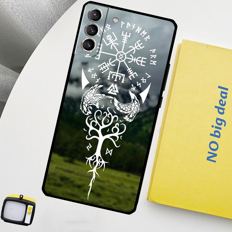 Лесные скандинавские руны Чехол для Samsung Galaxy S22 Ultra S23 FE S9 S10 Note 10 Plus Note 20 Ultra S20 S21 FE