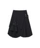Miseki Seoul [Miseki Seoul X Yeomim] Stud Belted Midi Skirt Black