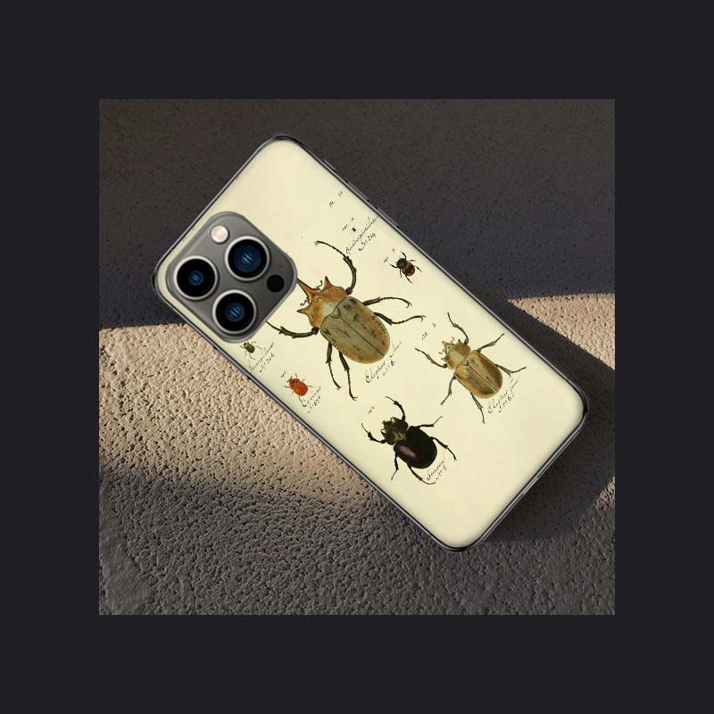 Насекомые пчелы научное разложение Чехол для телефона для Apple iPhone 16 15 Plus Мягкий 13 12 Mini Чехол 11 14 Pro Max Capa X XS XR 8 7 S