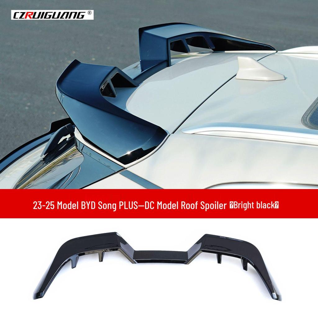 Compatible Roof and Tail Spoiler Kit for 23 BYD Song PLUS Models - Includes Rear Diffuser, Side Skirts, Front and Rear Lips.