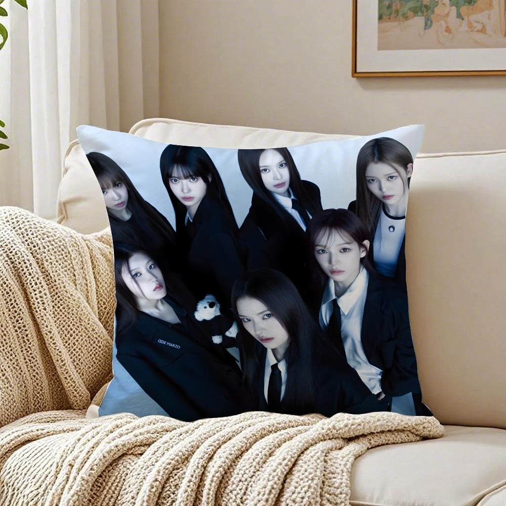 GirlGroup Kpop iizna Cushion Cover Pillowcase Antidustmite living Room Sofa Decor Cushion Room