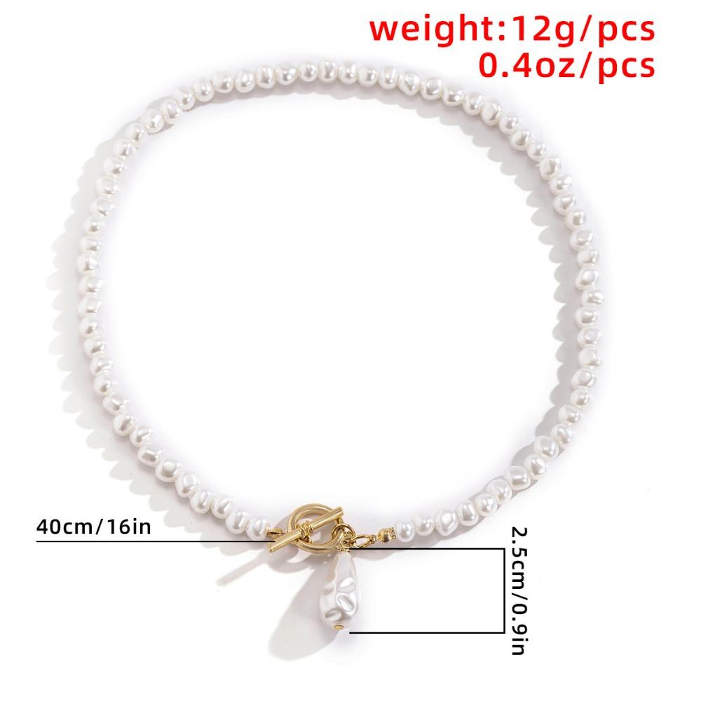 Fashion Pearl Necklace Simplicity Collarbone Collar Decoration New Irregular Chain Women