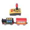 RC Train Toy Built In Sound and Light Effects Rugged ABS Remote Control Train Model Toy for Home