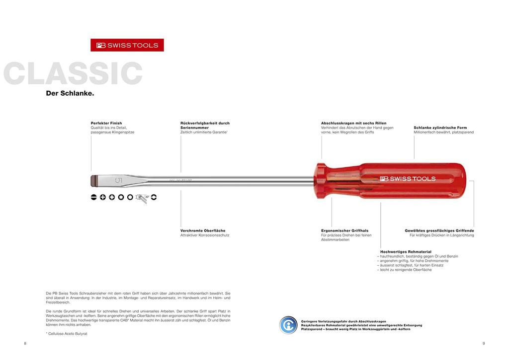 PB screwdriver set with holder 244 (PB) set, 6-piece