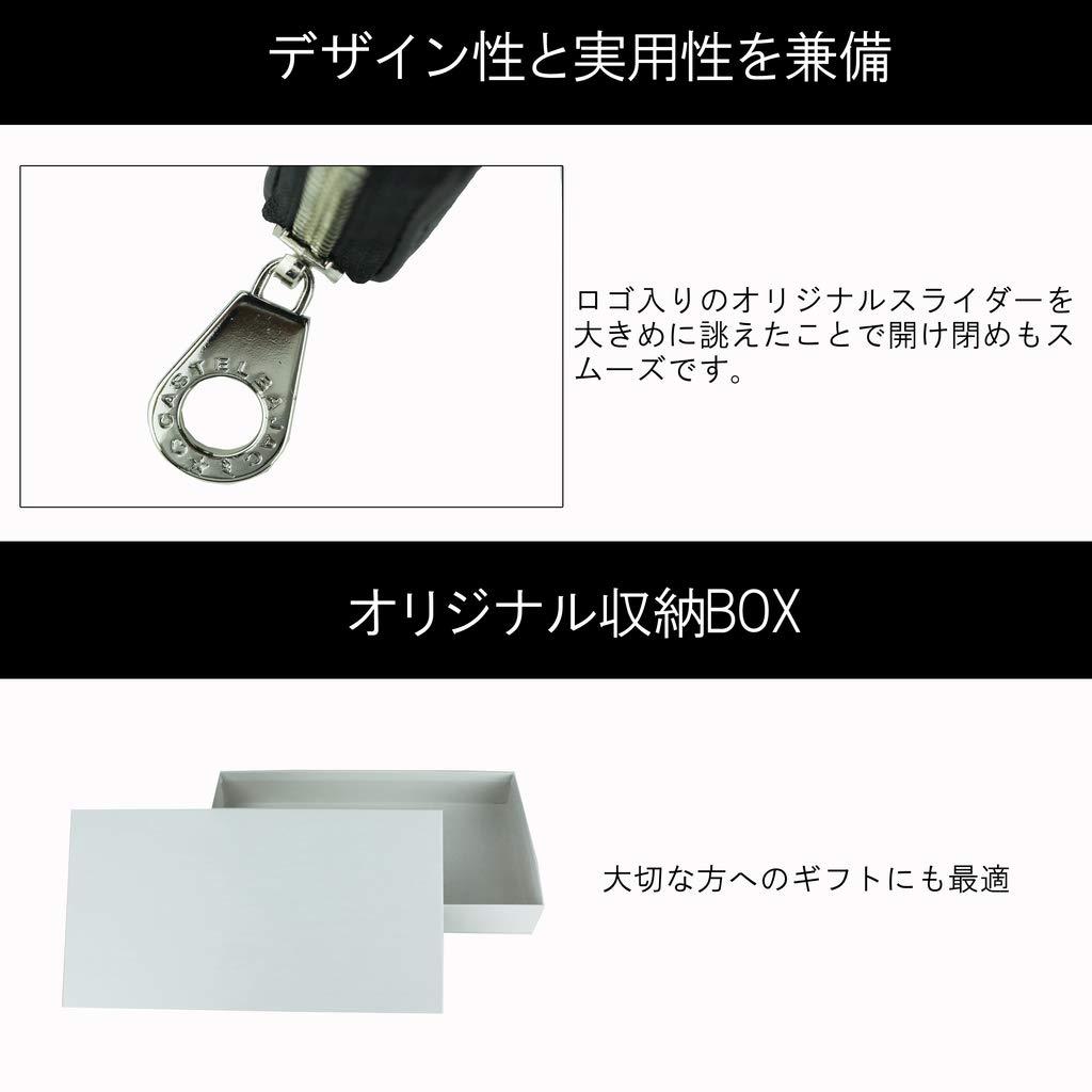 Round Zipper Long Wallet with Coin Purse Marcel 061616 Shiro [Castelbajac]