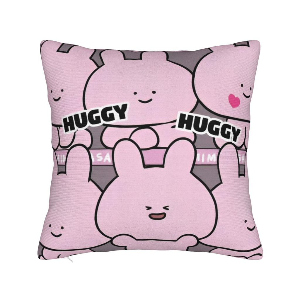 Asamimichaan Asleep Cartoon Square Pillow Case Cute Asamimi Cushion Covers Awesome Polyester Decorative Pillowcover For Home 18"