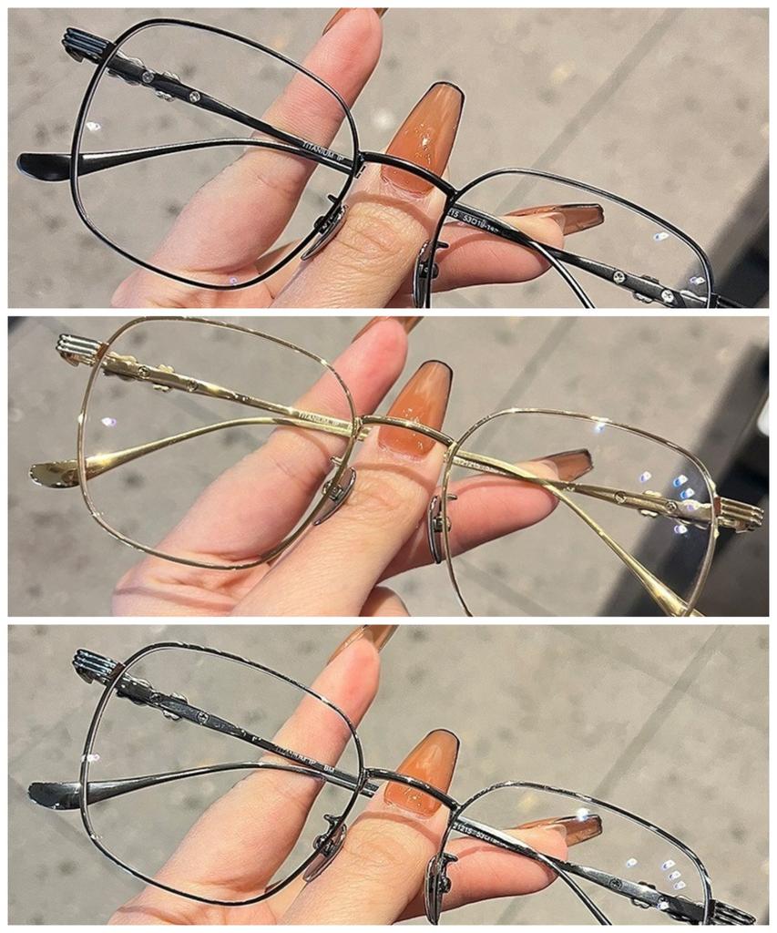 INS Модные Круглые Металлические Очки с Защитой от Излучения для Женщин Мужчин Трендовые Очки